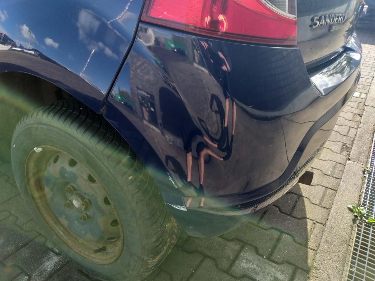 Dacia Sandero original Stoßstange Stossfänger hinten OV61H Blue Marine Bj.2009